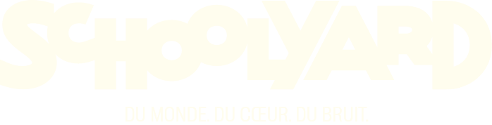Logo Schoolyard : du monde, du coeur, du bruit